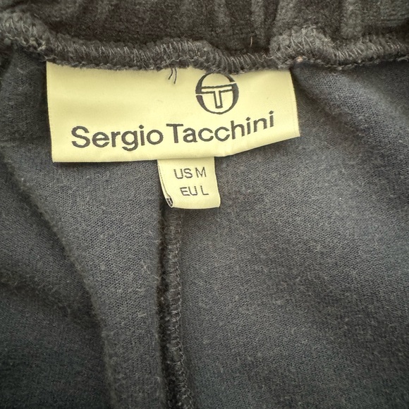 Sergio Tacchini vintage Scopeto Full-Zip Velour Hoodie & pant navy blue 2piece - Picture 4 of 4